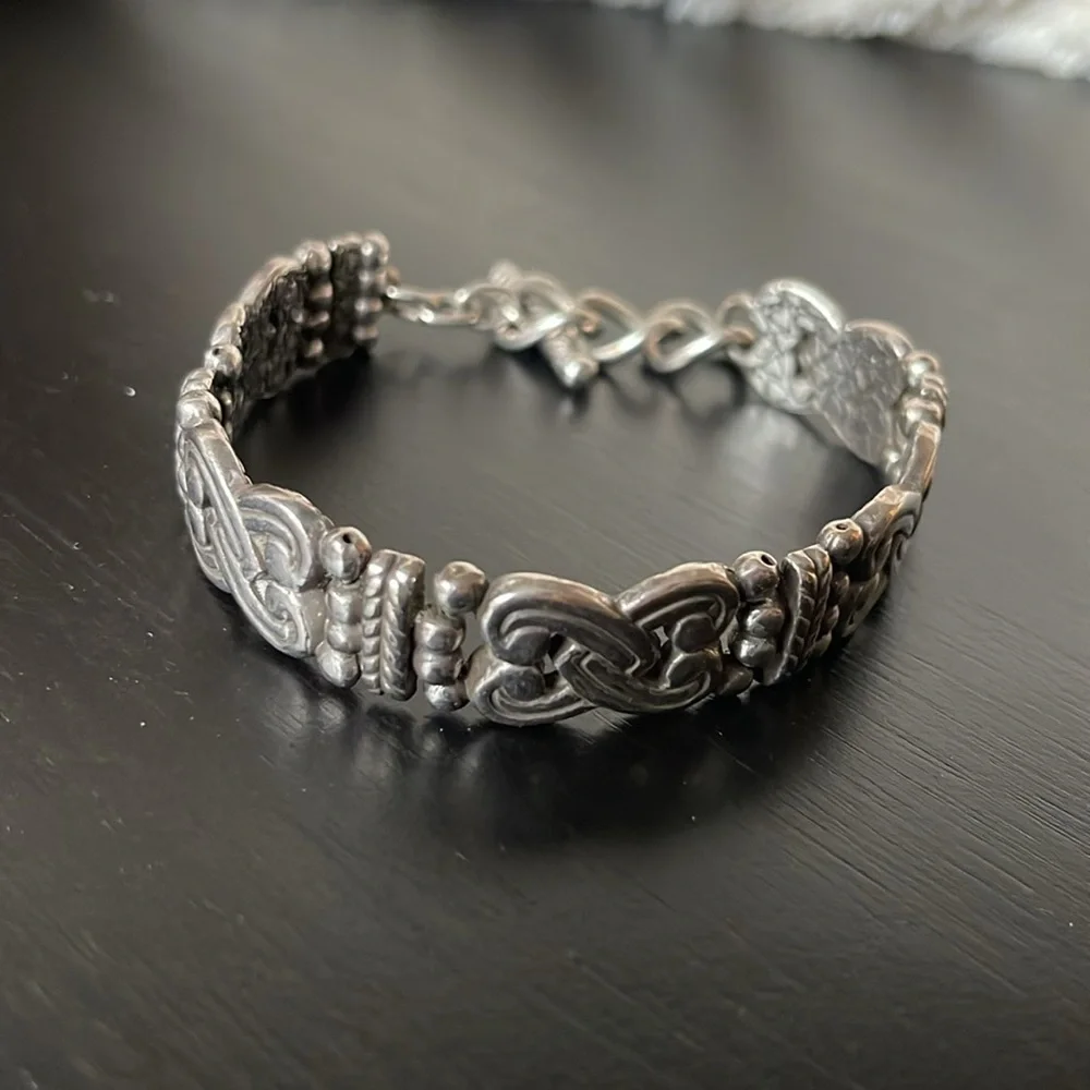 Brighton Silver Interlocking Hearts Bracelet - Picture 1 of 8